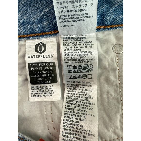 Levi's Women's Low Pro Straight Leg Zip Fly Mid Rise Jeans Size 32 Blue NWT - Picture 13 of 16